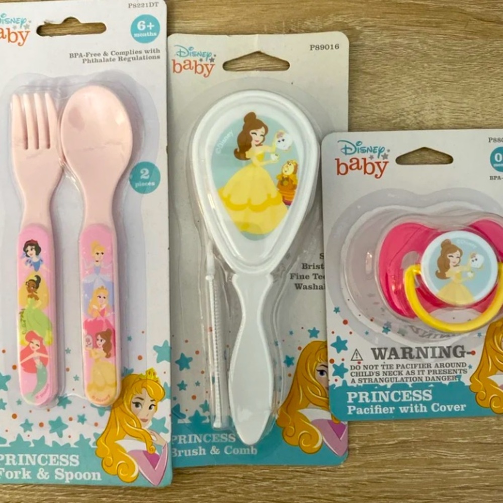 Disney Princess Baby Girl Bundle Beauty and Beast  NWT 3 Piece Set